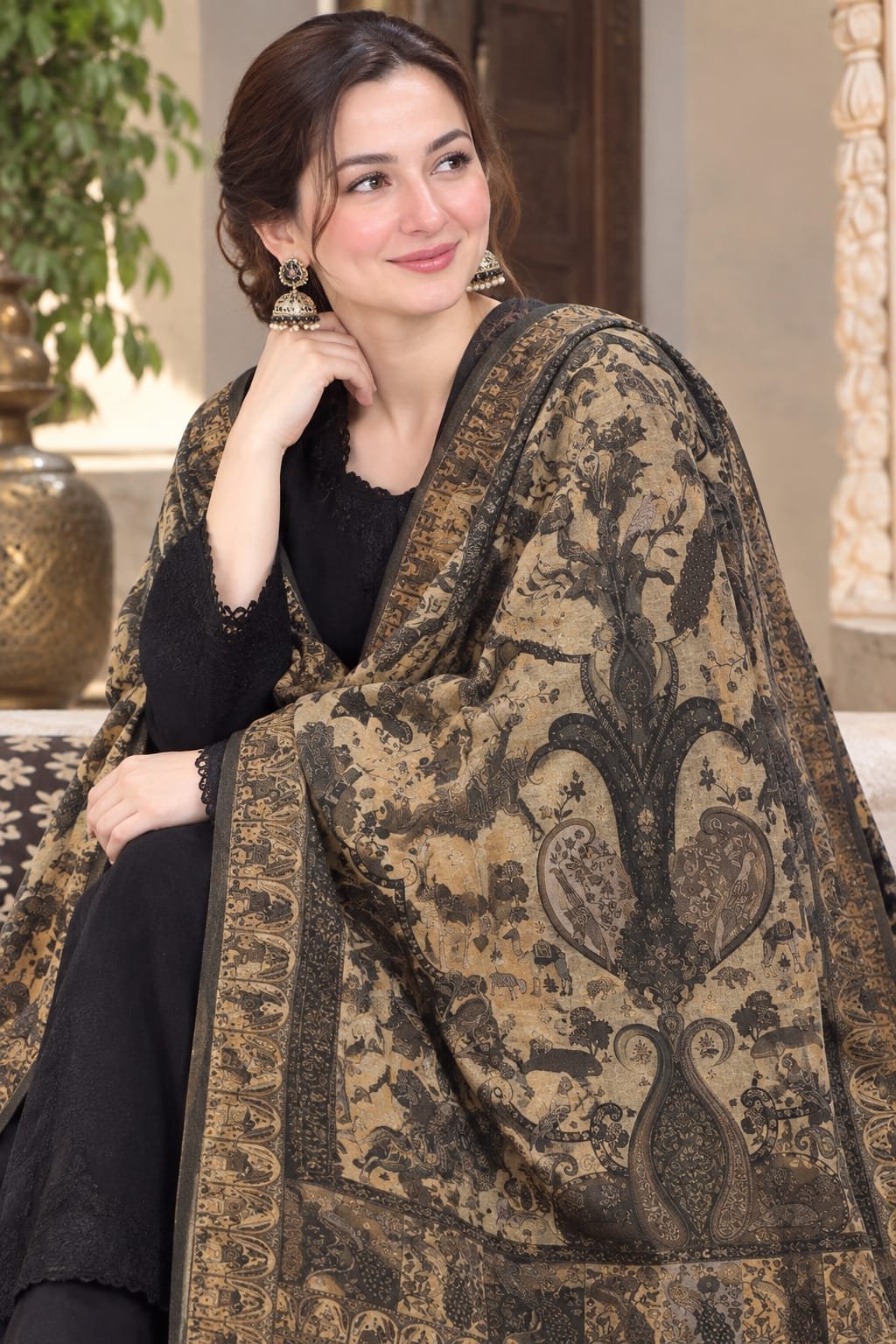 Luxury Wook Shawl – Premium Winter Ethnic Wear for Women